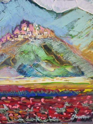 Ölbild Abstrakt Modern Art Alexander Diener Kunst Unikat Wandbild Natur Bunt  - Bild 1 von 4