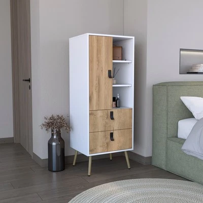 52"H White Dresser: Stylish Bedroom Storage - Image 1 of 4