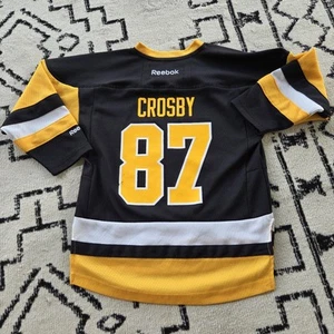 Reebok Pittsburgh Penguins Sidney Crosby  Jersey Youth Sz 4-7 NHL Hockey Jersey - Picture 1 of 20