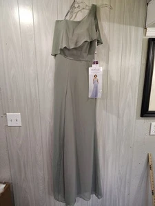 Morilee Madeline Gardner Cheron's Bridal Bridesmaids Moss 21574 Jumpsuit Sz 4 - Picture 1 of 6