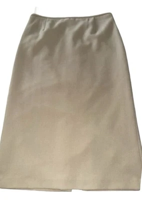 Falda para mujer PRESTON & YORK beige hasta la rodilla espalda forrada con cremallera línea A talla 8 Foto 1 de 4