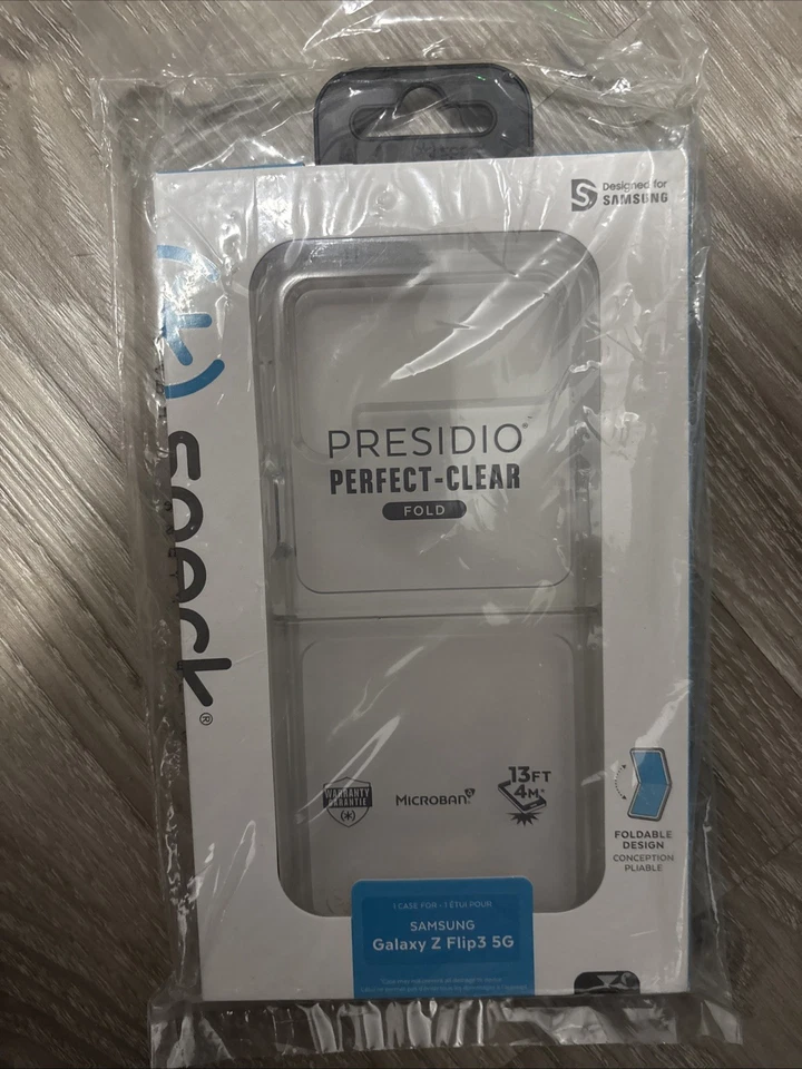 Speck Presidio Perfect Clear Fold Case Samsung Galaxy Z Flip3 5G - Clear - Image 1 of 1