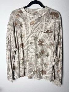 Abercrombie & Fitch Camo Tee Mens L Soft Essential Crew Neck Pocket Oversized - Picture 1 of 6