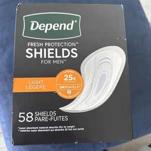 Depend Incontinent Pad 5 X 7-1/2 Inch Cup Shape Light 58 Ct - Picture 1 of 5