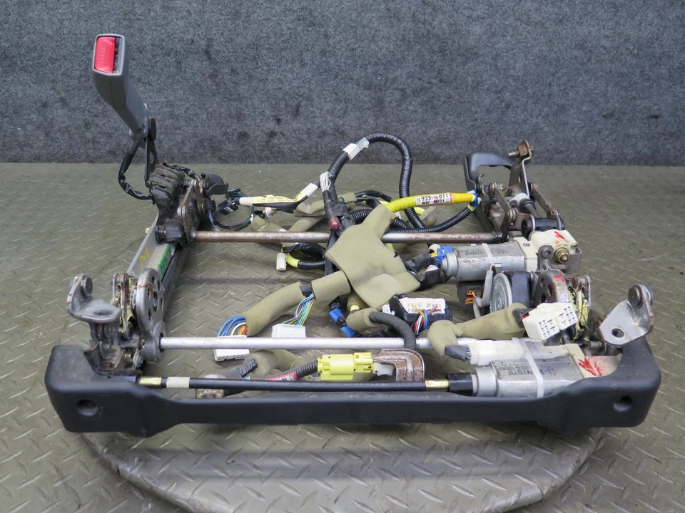 98-00 LEXUS LS400 ASIENTO DELANTERO IZQUIERDO MARCO INFERIOR RIEL DE VÍA CON MOTOR Y CABLE OEM Foto 1 de 4