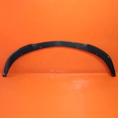TESLA MODEL Y FRONT BUMPER SPOILER 2020-2024 2024 02-008837-00 CARBON FIBER LIP - Image 1 of 4