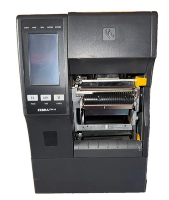 Zebra ZT411 Label Printer 4" Thermal Transfer 300dpi USB Ethernet Peeler Rewind - Image 1 of 4