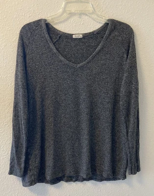 Suéter Top Para Mujer John Galt Brandy Melville Gris Cuello en V Talla Única Ligero Foto 1 de 4