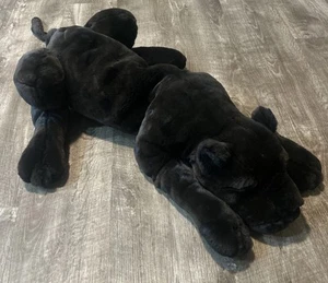 Vintage 1997 Manhattan Toy Co. Black Panther/Leopard Plush Stuffed Animal RARE - Picture 1 of 8