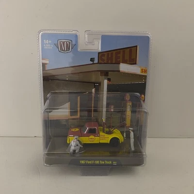 M2 Machines 1967 Ford F-100 Tow Truck Shell Diorama R01 24-02 1:64 LE - Image 1 of 4