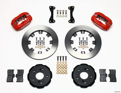 Kit de sombrero delantero Wilwood para Dynalite forjado 12,19 pulgadas rojo 02-06 Acura RSX-5 orejetas Foto 1 de 4