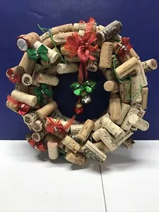One of a Kind Wine Cork Wreath. 13” In Diameter - Picture 1 of 12