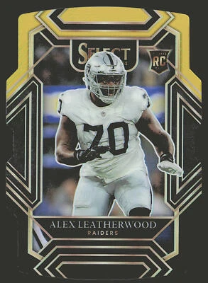 2021 Panini Select #286 Alex Leatherwood Black and Gold Prizm Die Cut RC - Image 1 of 2