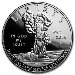 (1) 2016 P National Park Service Centennial $1 Proof Silver Dollar CAPSULE ONLY - Picture 1 of 2