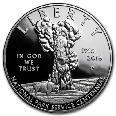(1) 2016 P National Park Service Centennial $1 Proof Silver Dollar CAPSULE ONLY - Image 1 of 2