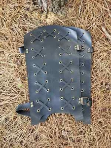 Ghost of Tsushima Samurai Medieval Warrior Leather Armor Cross Greaves Cosplay - Picture 1 of 2