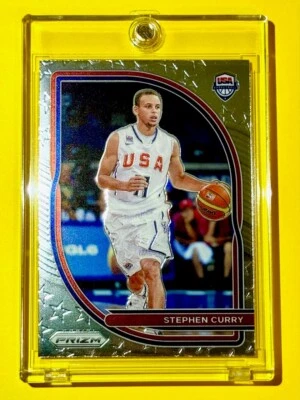 Stephen Curry USA BASKETBALL OLYMPICS GOLD MEDAL PANINI PRIZM INVESTMENT CARD! - Image 1 of 4
