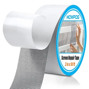 Weatherproof Window Screen Repair Tape, 2" x 50', Black Fiberglass Mesh - Picture 1 of 12