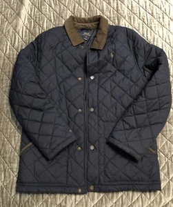 Polo Ralph Lauren Quilted Jacket Sz XL (18-20) Boy’s Navy Blue - Picture 1 of 12