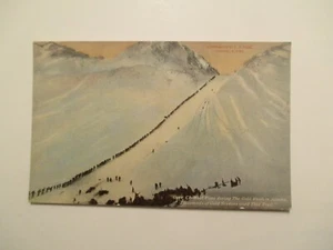 Alaska Postcard over Chilkoot pass during Gold Rush AK - Picture 1 of 2