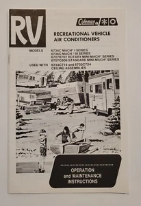 Instrucciones de operación y mantenimiento de aire acondicionado COLEMAN RV de colección  - Imagen 1 de 5