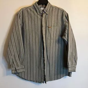Vintage Carhartt Rugged Outdoor Wear Men's XL Shirt Made USA Button Down - Picture 1 of 6