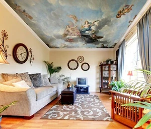 3D Frau Wolke 3257 Geschäft Tapete Wandgemälde Selbstklebend Handel Zoe - Bild 1 von 5