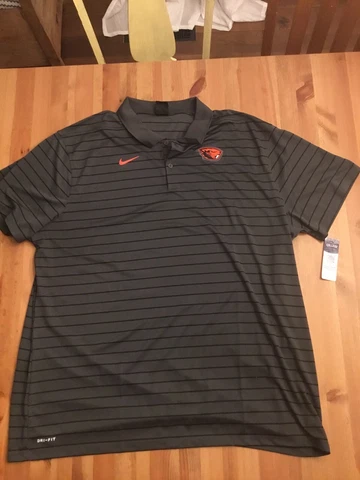 NWT men's 3XL nike OSU oregon beavers Coaches early season victory Polo On Field Cover