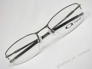 Eyeglass Frames-Oakley TRANSISTOR 22-149 Brushed Chrome 51mm Titanium Glasses - Picture 1 of 12