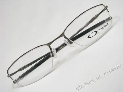 Eyeglass Frames-Oakley TRANSISTOR 22-149 Brushed Chrome 51mm Titanium Glasses - Image 1 of 4