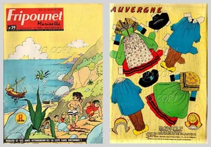 FRIPOUNET 1963 N°  39  26/08/1963 vêtement poupée L'AUVERGNE - Imagen 1 de 1