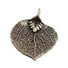 Bodhi Leaf Pendant - Sterling Silver - Handmade in Thailand - Fair Trade