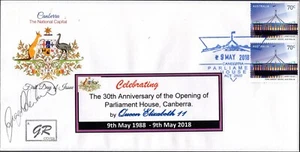 2018 Australia 30th Anniversary Of Opening Of Parliament House GR Cover, VGC - Bild 1 von 1