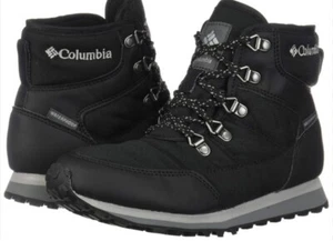 Columbia Wheatleigh Botas Cortas Invierno Mujer Talla 10 Negras Impermeables - Imagen 1 de 11