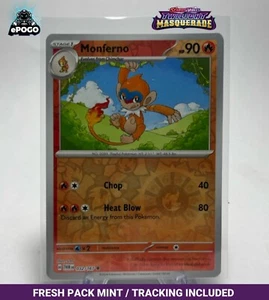 Monferno 032/167 Holograma Inverso Pokemon Juego de cartas coleccionables Twilight Masquerade COMO NUEVO ENVIADO HOY - Imagen 1 de 2