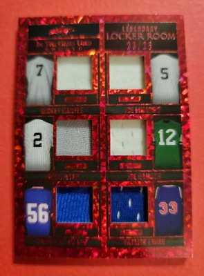 MICKEY MANTLE Derek Jeter JOE DIMAGGIO Joe Namath TAYLOR EWING JERSEY CARD 23/25 - Image 1 of 3