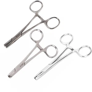 Stainless Steel Body Piercing Pliers Piercing Forceps For Belly Button Nose HPT - Picture 1 of 18