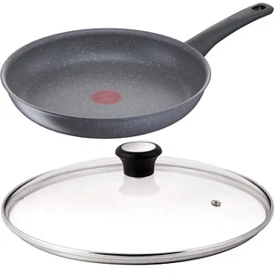 Tefal Healthy Chef 24cm Fry Pan with Glass Lid Titanium Non Stick Induction Grey - Picture 1 of 9