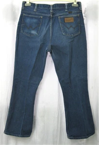 Vtg 1960s Wrangler Jeans 32x27.5 USA Great Fade Excellent Prentice Zipper - Picture 1 of 8