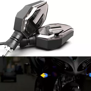 12V Motorcycle LED Turn Signal Light Motorbike Indicator Blinker Lamp Amber ABS - Bild 1 von 12