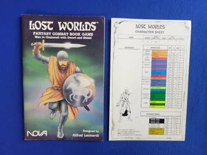 Man in Chainmail with Sword and Shield - Lost Worlds Fantasy Combat Book Game - Imagen 1 de 2
