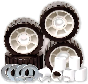 Engineering 86419 Hull Sav'R 5" PVC Ribbed Wobbleroller Kit Blk - Picture 1 of 7