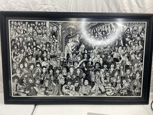 Rock n Roll Theater by Howard Teman Art Poster / Framed / Matted - Picture 1 of 7