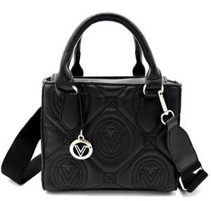 VALENTINO ORLANDI Quilted Tote Bag Purse Black Bag Crossbody Gold MRSP $259 NWT - Picture 1 of 7