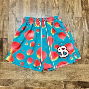 BKTSQD Pantaloncini Basket Uomo Stampa Astratta Allenamento Palestra Atletica XS B3 - Foto 1 di 4