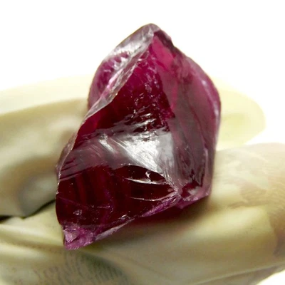 41.65 Ct Earth Mined Raw Rough Natural Uncut Red Ruby CERTIFIED Loose Gemstone - Image 1 of 4