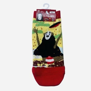 Auth Spirited Away Socks No-face Ladies Studio Ghibli Hayao 千と千尋の神隠し カオナシ 宮崎駿 - Picture 1 of 3