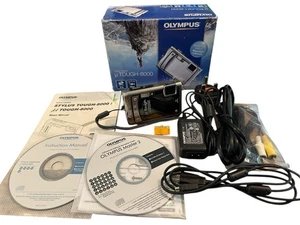 Olympus TOUGH - 8000 Mju Digital Compact Camera 12.0MP Silver Tested Boxed - Picture 1 of 15
