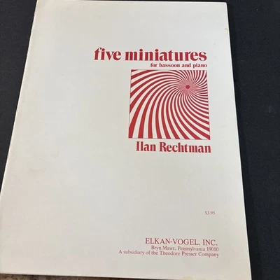 Cinco miniaturas para fagot y piano de Ilan Rechtsman partituras Foto 1 de 3