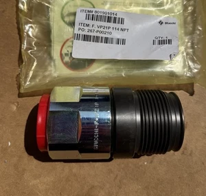 Acoplador hidráulico Stucchi F-VP21P 1-1/4 NPT 801901014 acoplador rápido nuevo sellado - Imagen 1 de 9